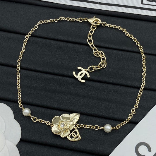 18K  Chanel Camellia Necklace